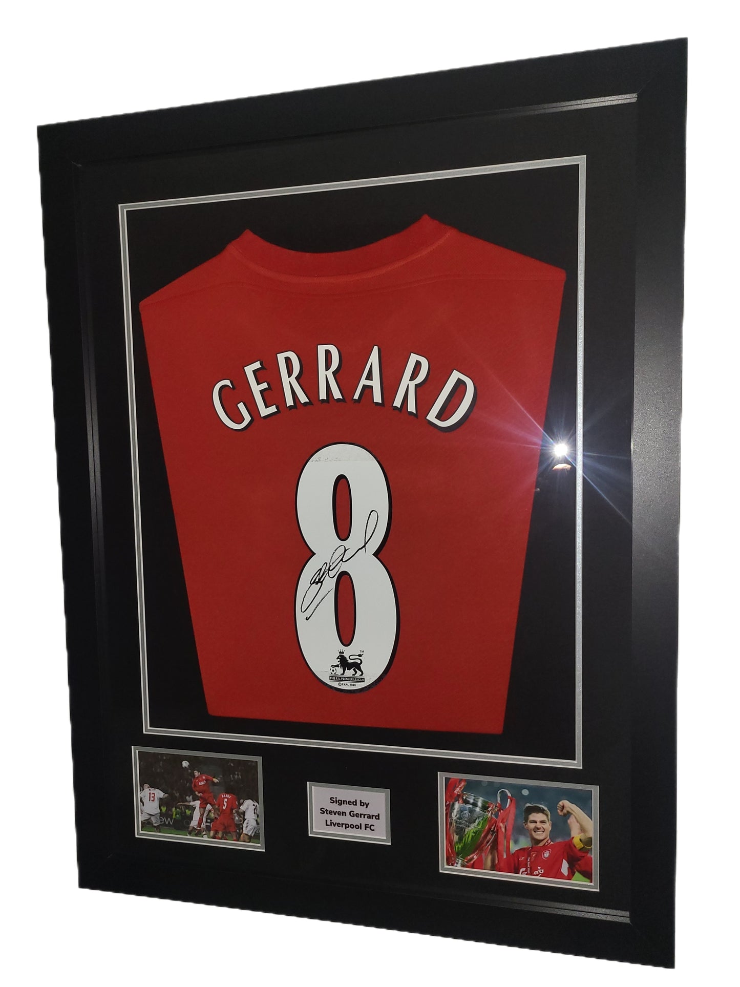 Steven Gerrard Hand Signed Liverpool FC Istanbul 2005 Framed Shirt with COA