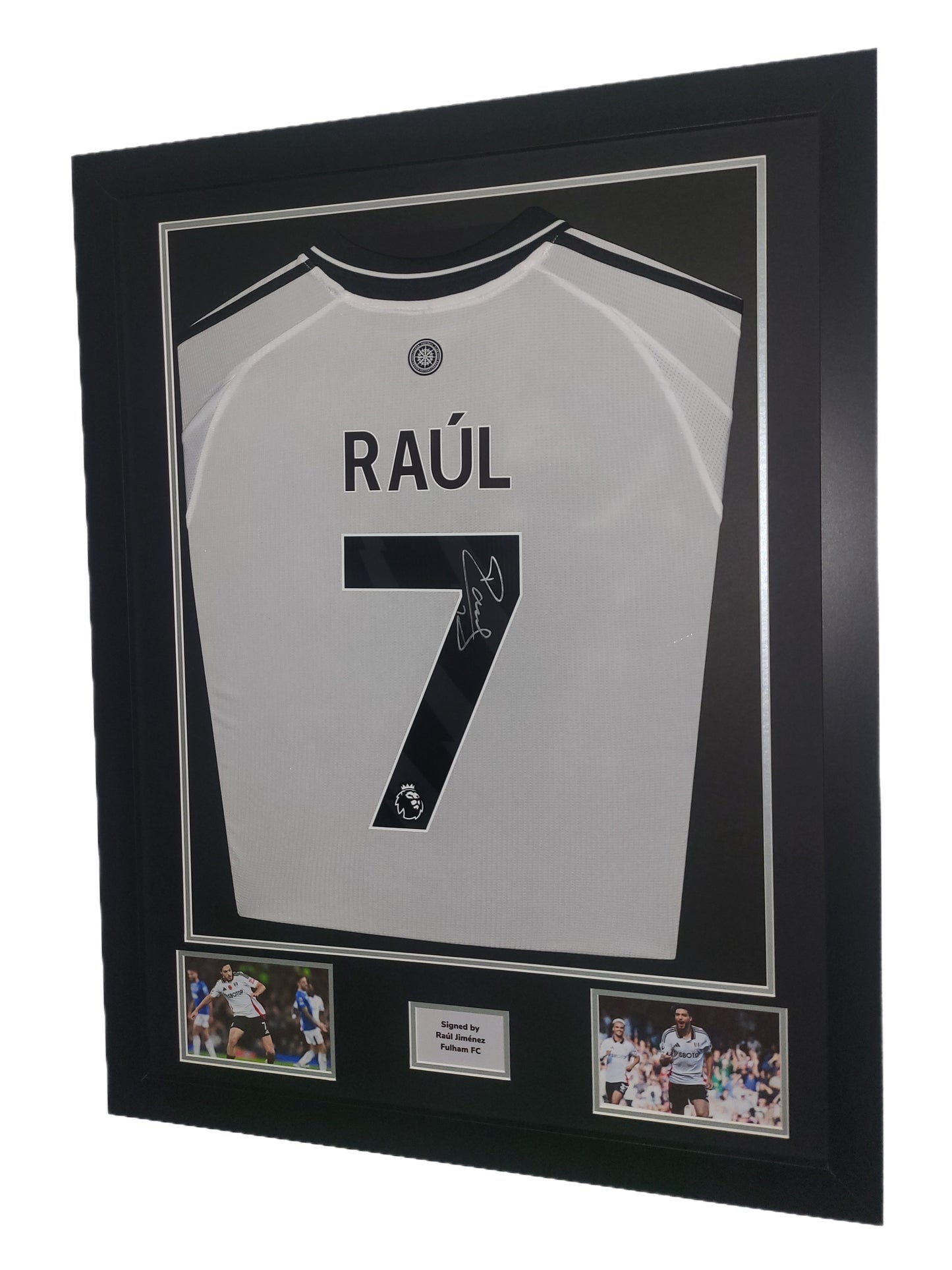 Raúl Jiménez Signed Fulham FC 2024/25 Home Framed Shirt with COA