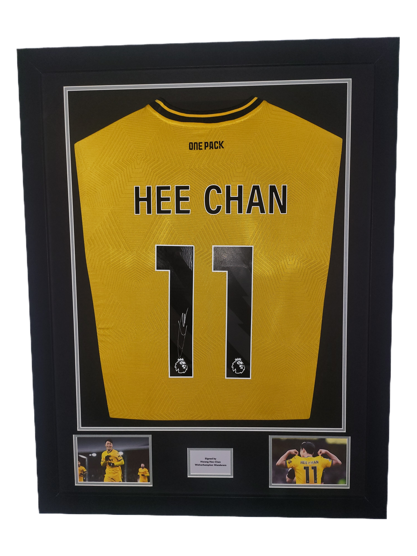 Hwang Hee Chan Signed Wolverhampton Wanderers 2024/25 Home Framed Shirt with COA