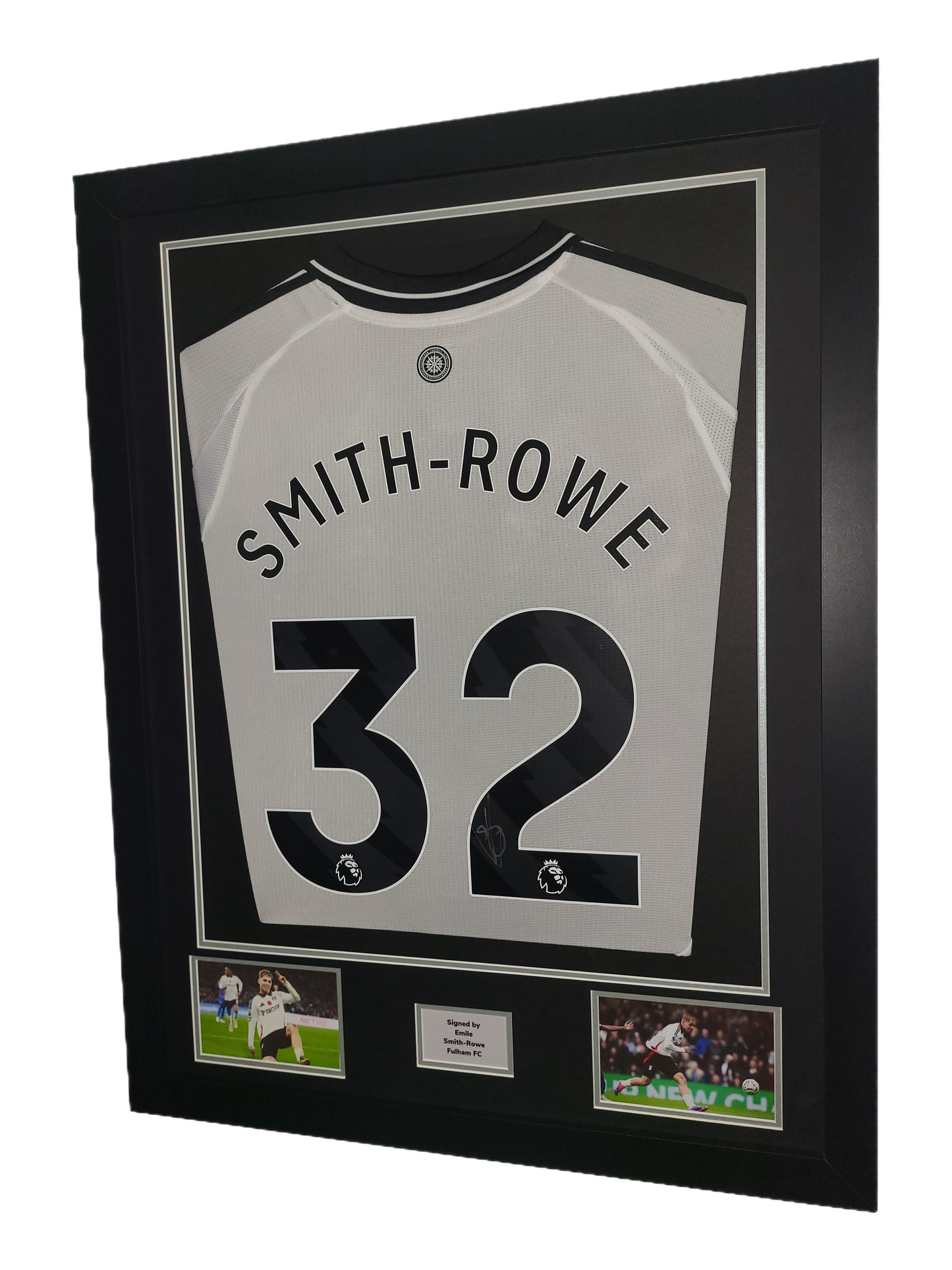Emile Smith-Rowe Signed Fulham FC 2024/25 Home Framed Shirt with COA