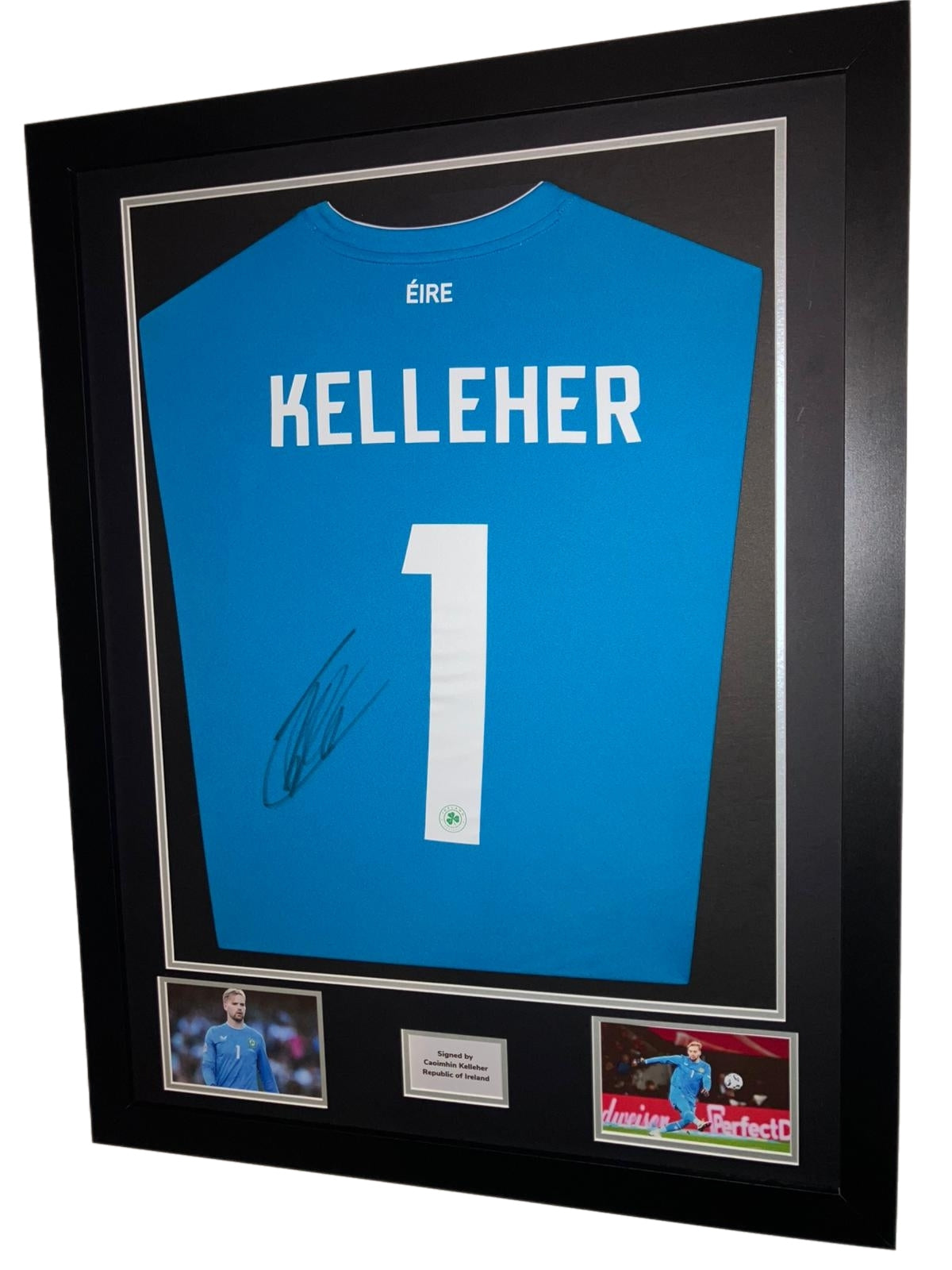 Caoimhín Kelleher Hand Signed Republic of Ireland Framed Shirt with COA