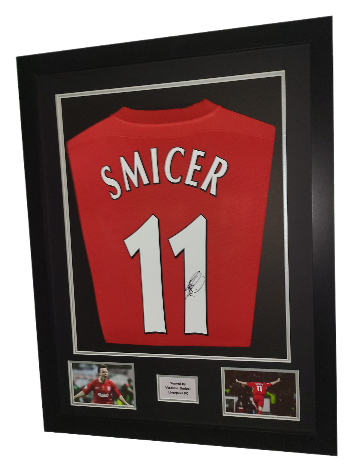 Vladimir Smicer Back Signed Liverpool FC Istanbul 2005 Framed Shirt with COA