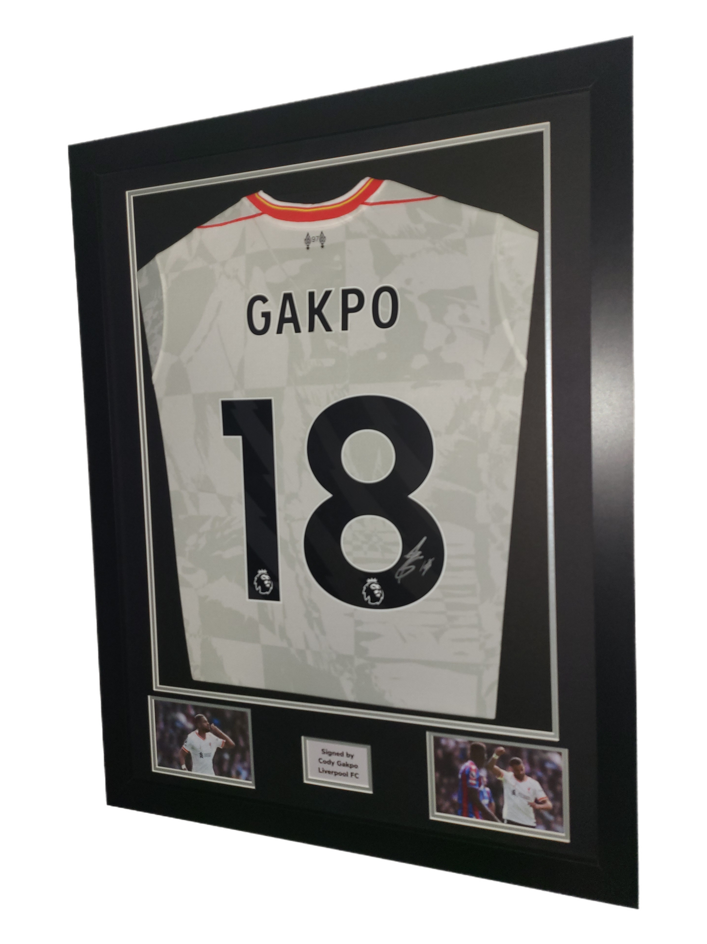 Cody Gakpo Hand Signed Liverpool FC 3rd 2024/25 Framed Shirt with COA