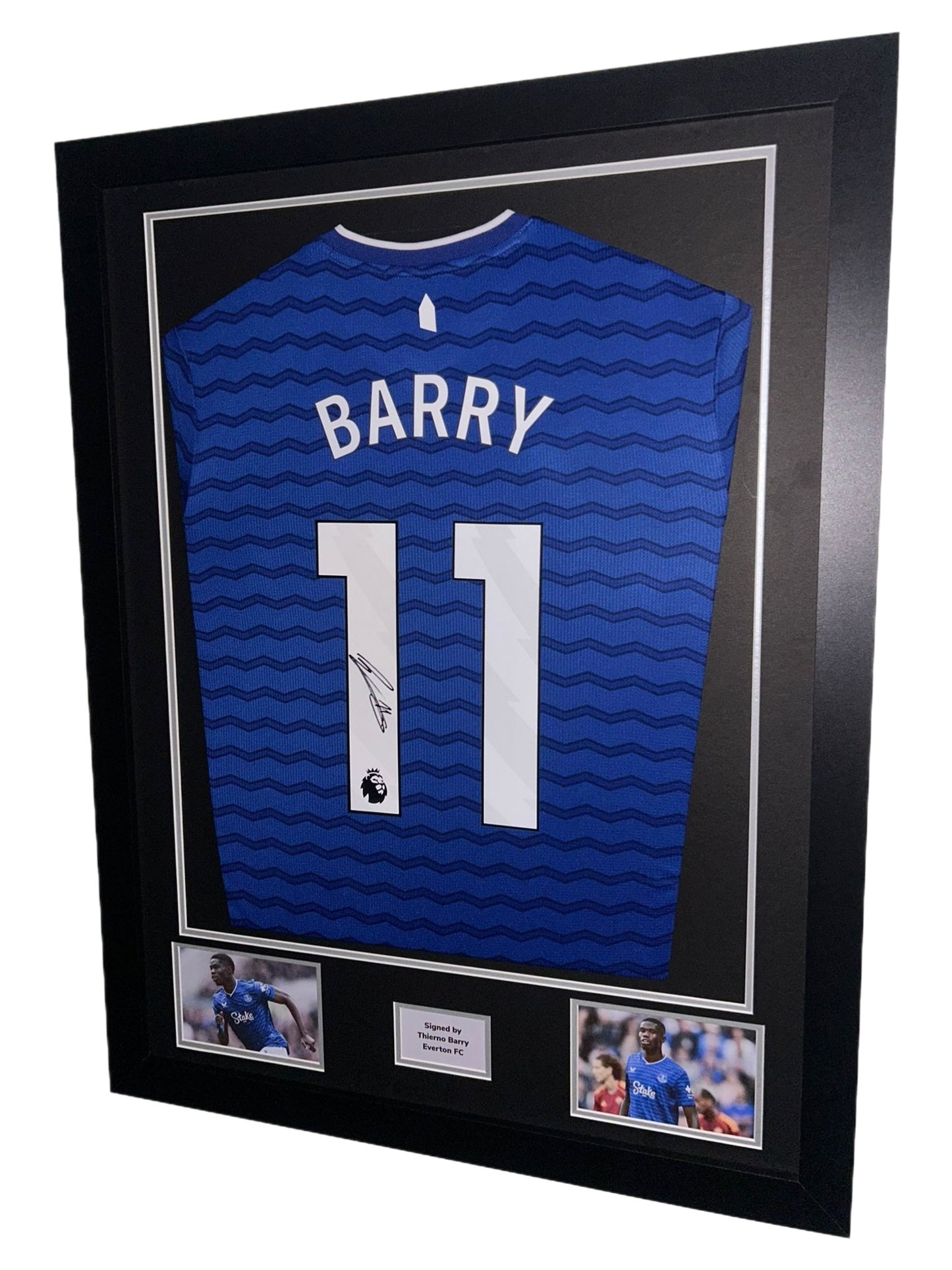 Thierno Barry Hand Signed Everton Home 2025/26 Framed Shirt