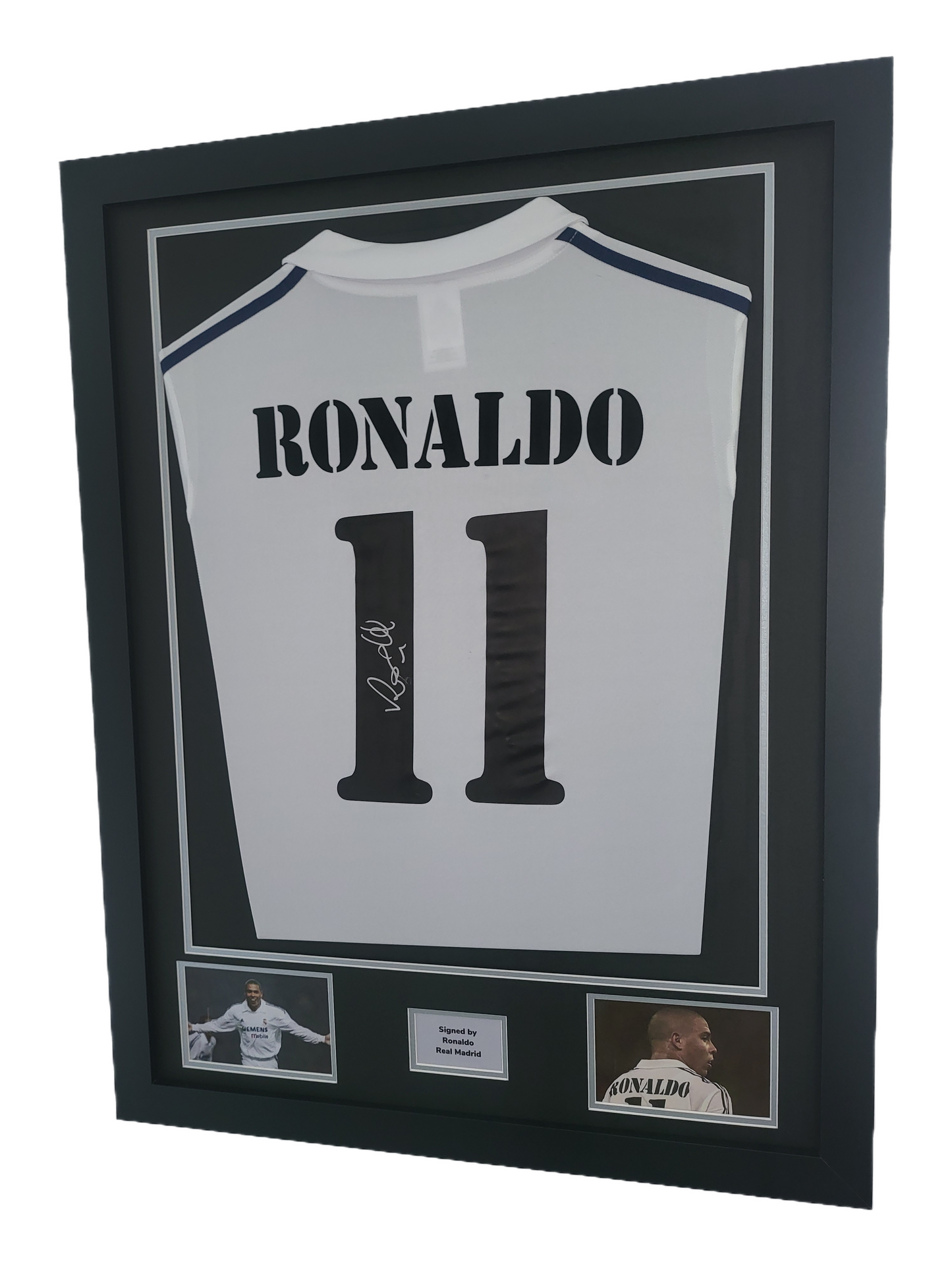 Ronaldo Hand Signed Real Madrid Framed Shirt with COA