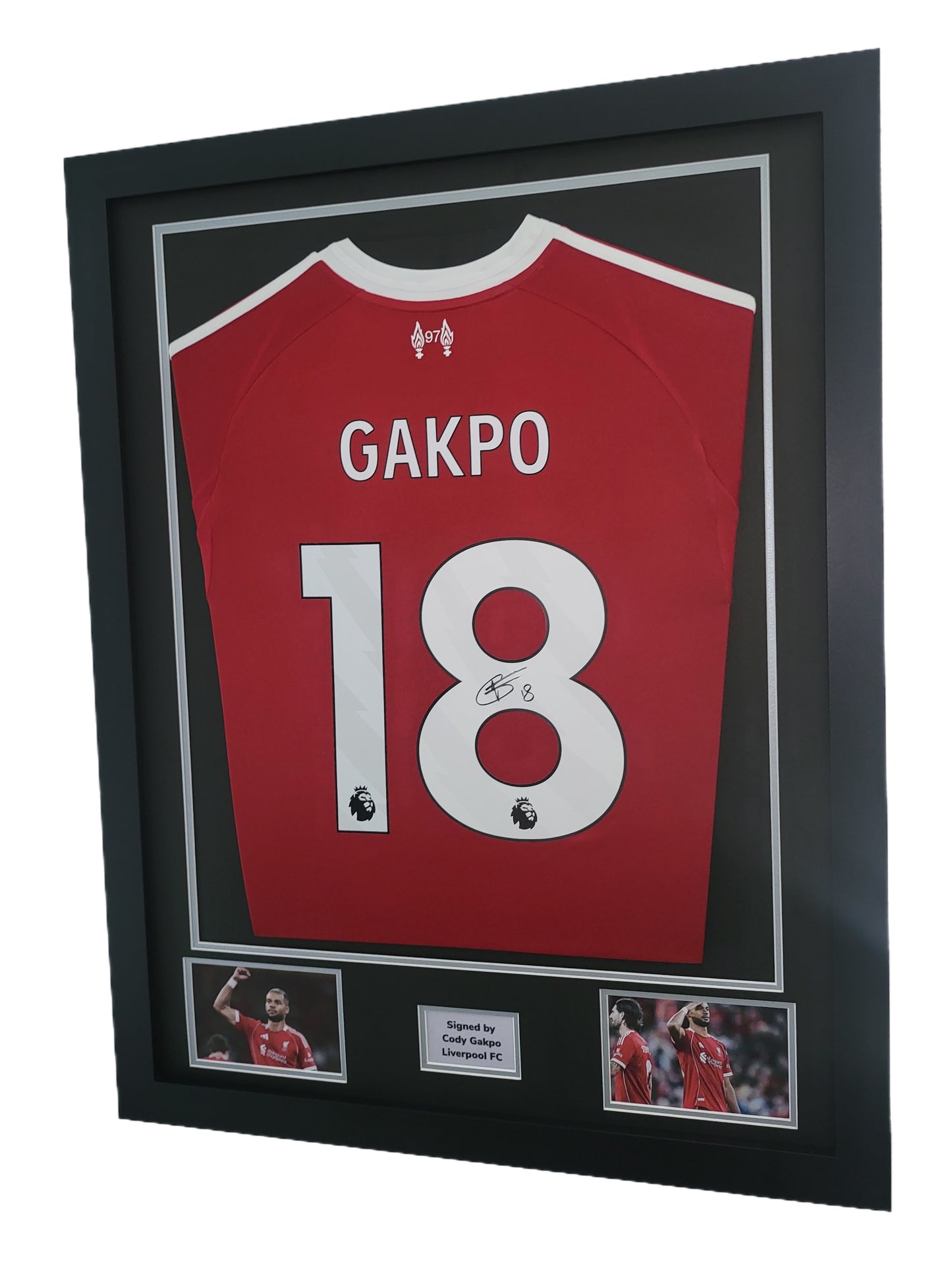 Cody Gakpo Hand Signed Liverpool FC Home 2025/26 Framed Shirt with COA