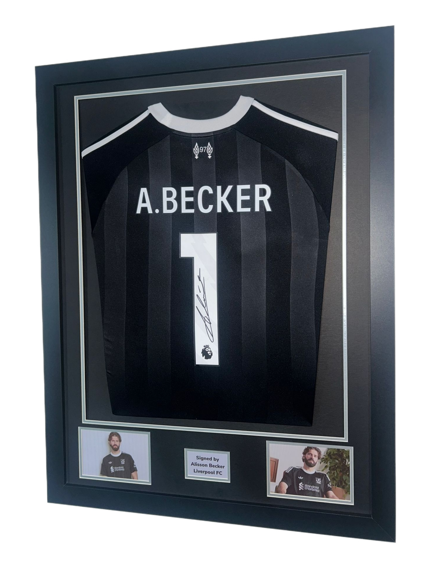 Alisson Becker Hand Signed Liverpool Black 2025/26 Framed Shirt with COA