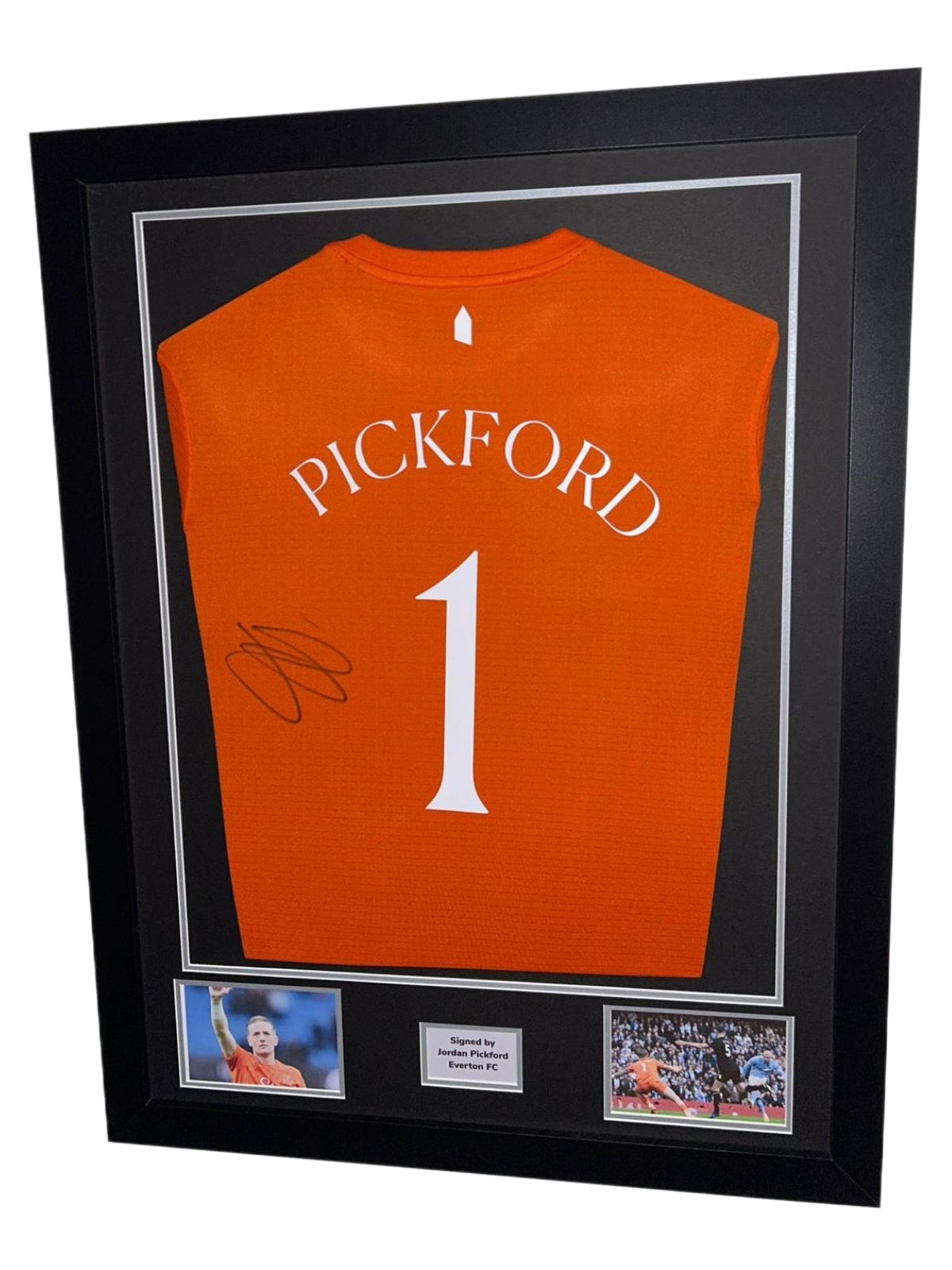 Jordan Pickford Hand Signed Everton nameset 3rd 2025/26 Framed Shirt with COA