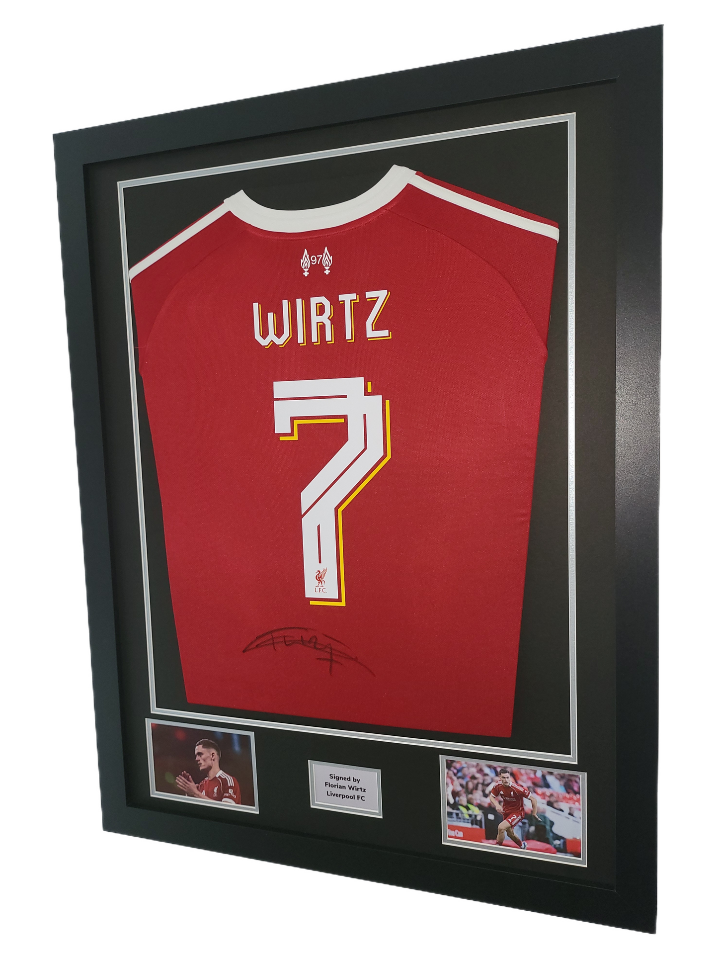 Florian Wirtz Hand Signed Liverpool Home 2025/26 Framed Shirt with LFC Nameset and COA