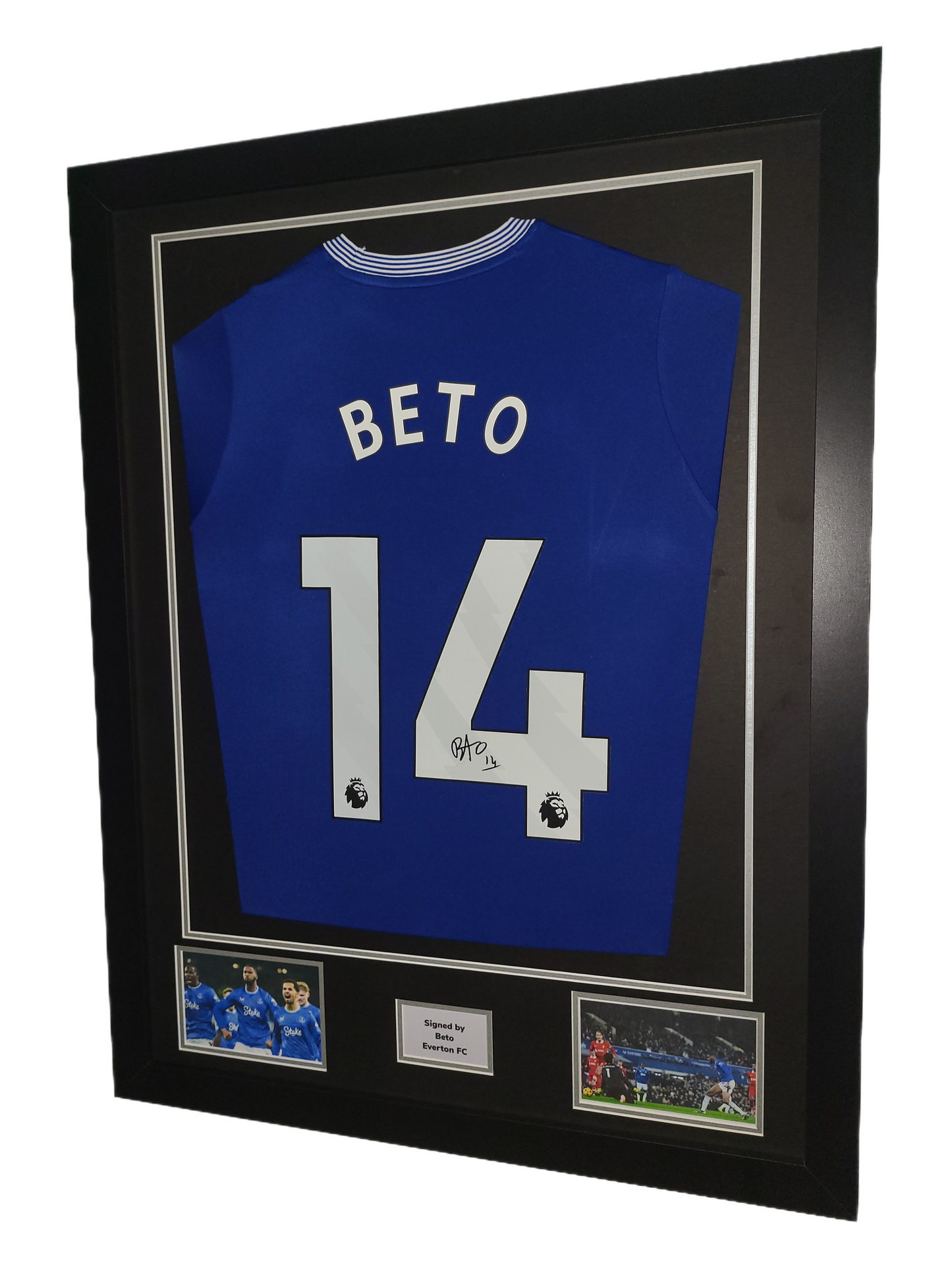 Beto Hand Signed Everton FC Home 2024/25 Framed Shirt with COA