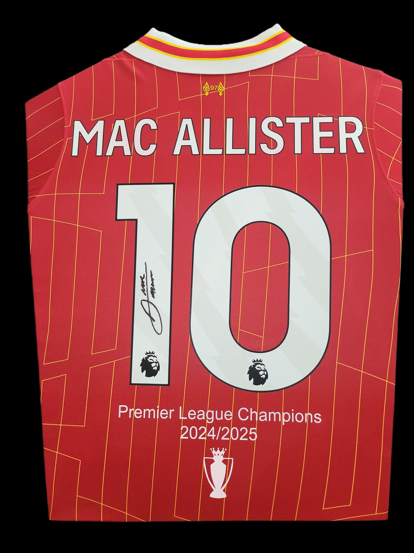 Alexis Mac Allister Hand Signed Liverpool FC Home 2024/25 Framed Shirt with COA