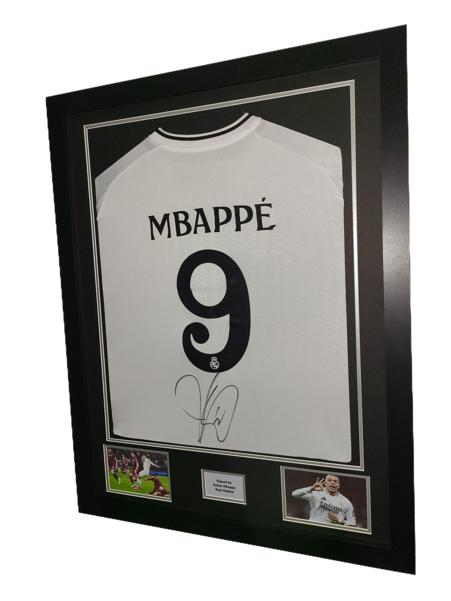 Kylian Mbappé Real Madrid Framed Shirt with COA