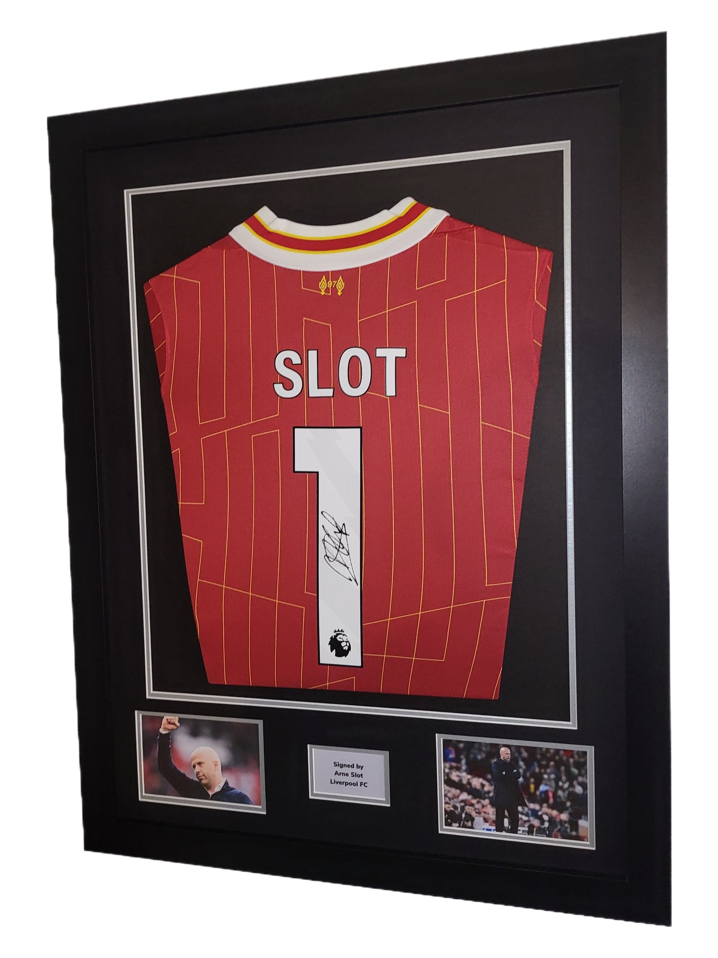 Arne Slot Signed Liverpool Home 2024/25 Framed Shirt with COA