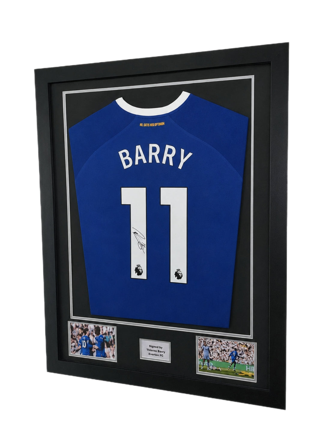 Thierno Barry Hand Signed Everton Home 2026/27 Framed Shirt