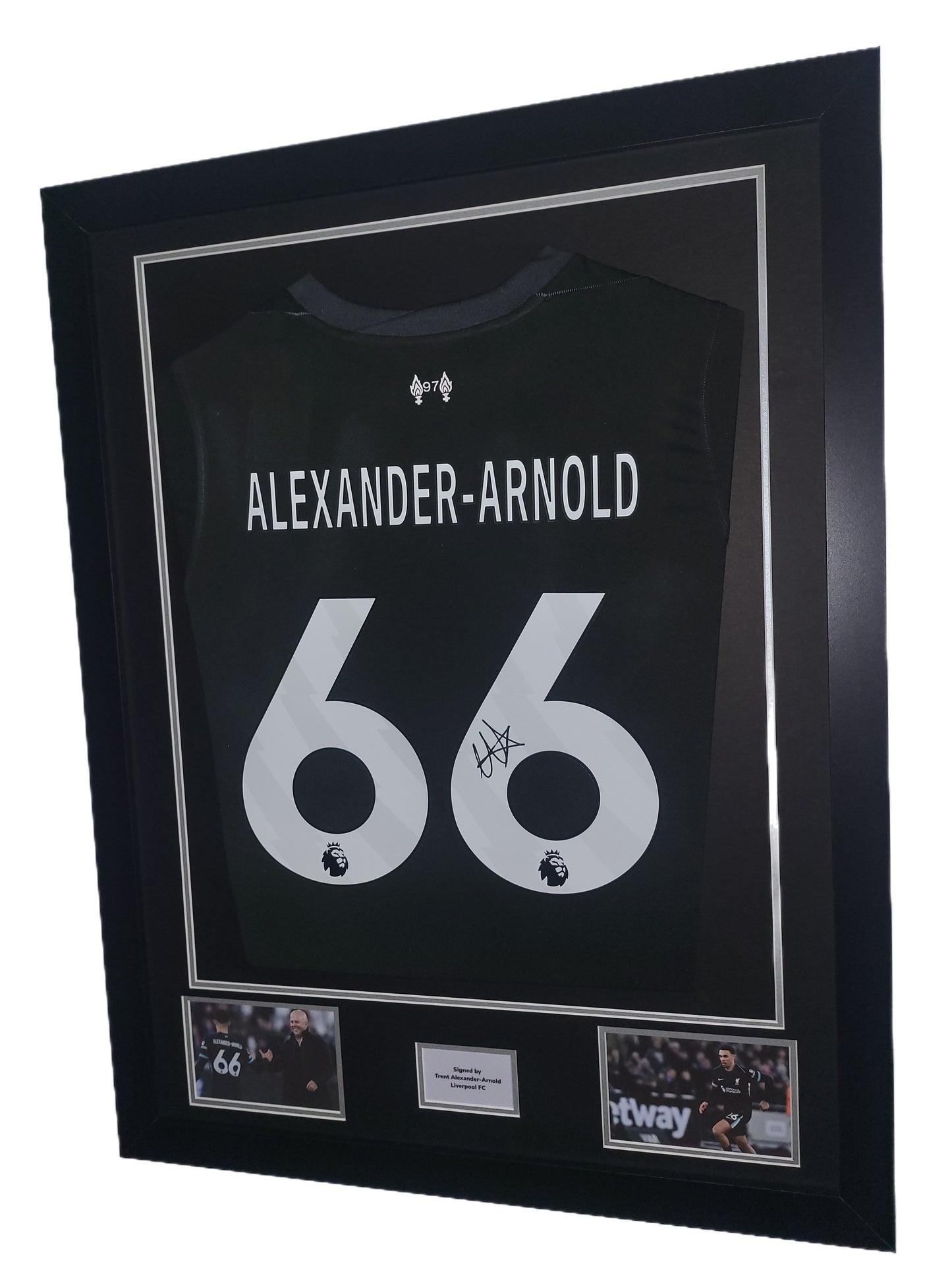 Trent Alexander-Arnold Hand Signed Liverpool Away 2024/2025 Framed Shirt with COA