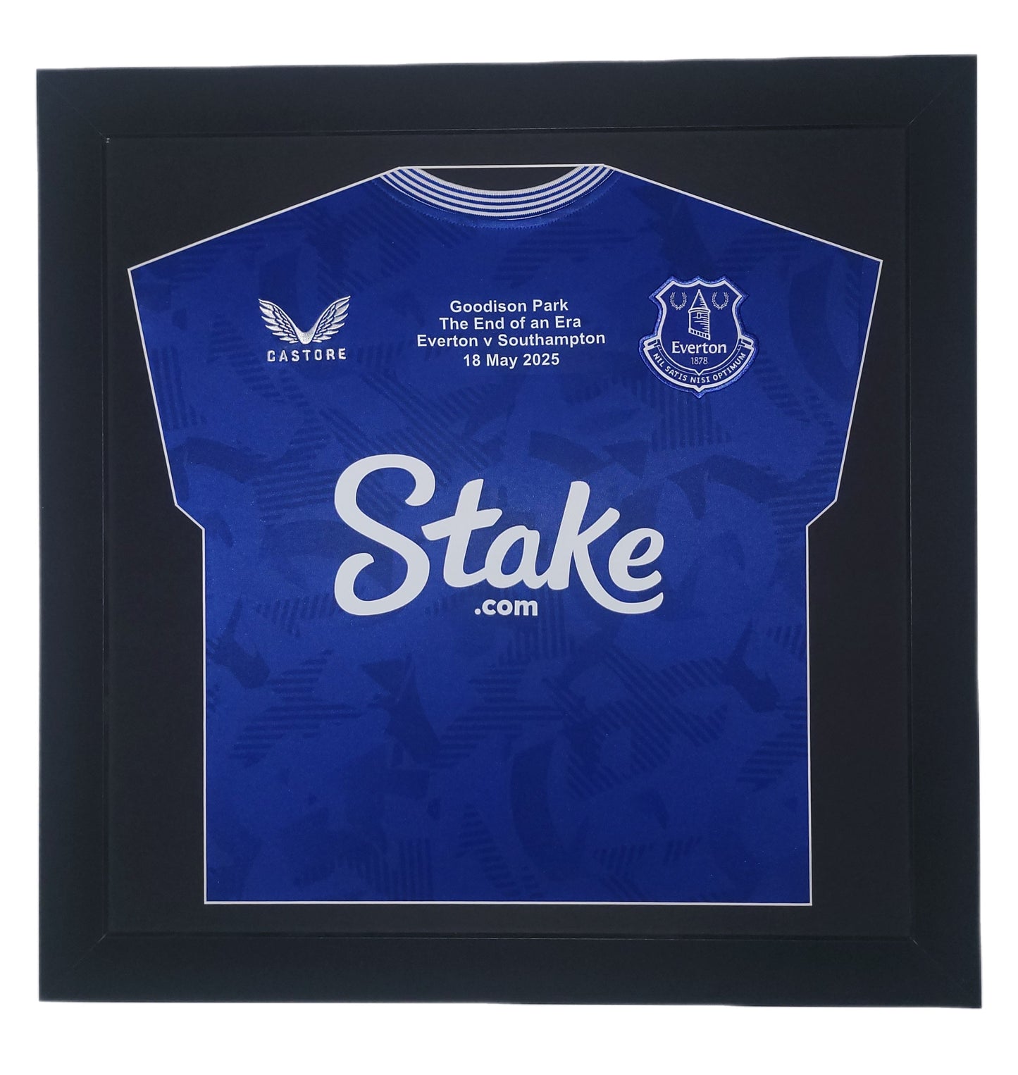 Goodison Park End of an Era Small Framed Shirt