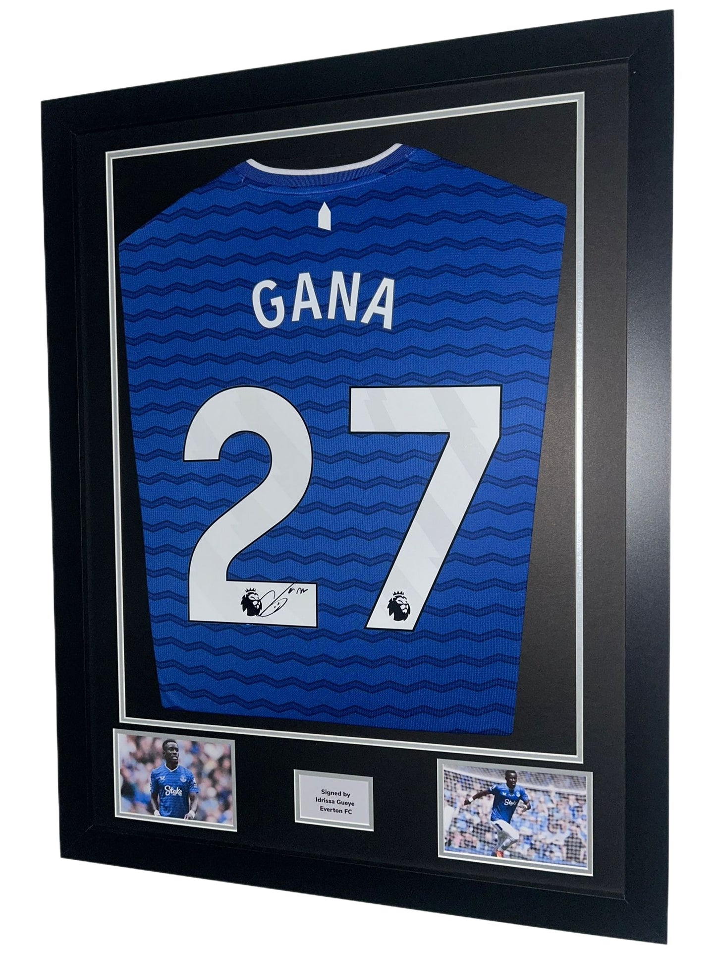 Idrissa Gana Gueye Hand Signed Everton Home 2025/26 Framed Shirt with COA