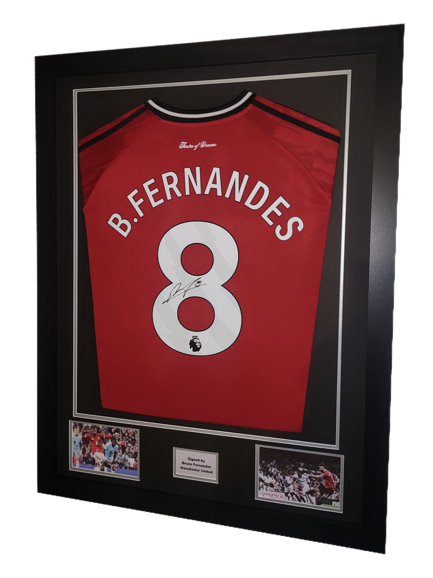 Bruno Fernandes Hand Signed Manchester United Home 2025/26 Framed Shirt and COA
