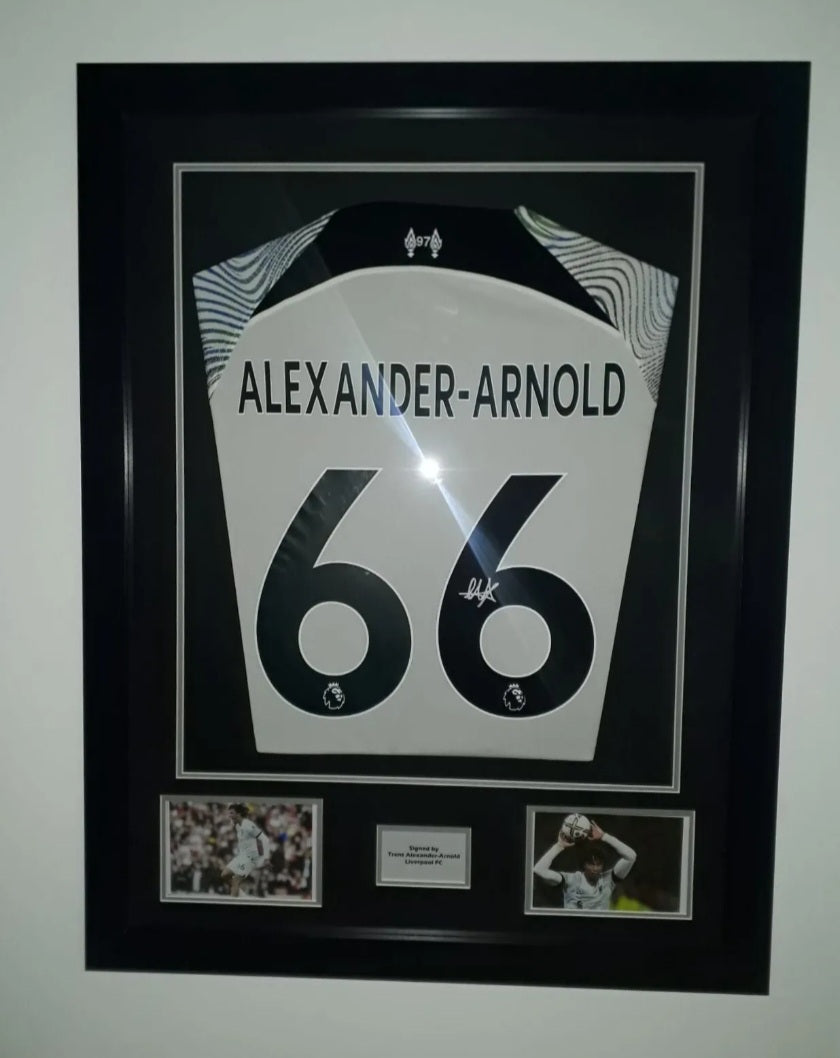 Trent Alexander-Arnold Signed Liverpool FC Away 2022/2023 Framed Shirt with COA
