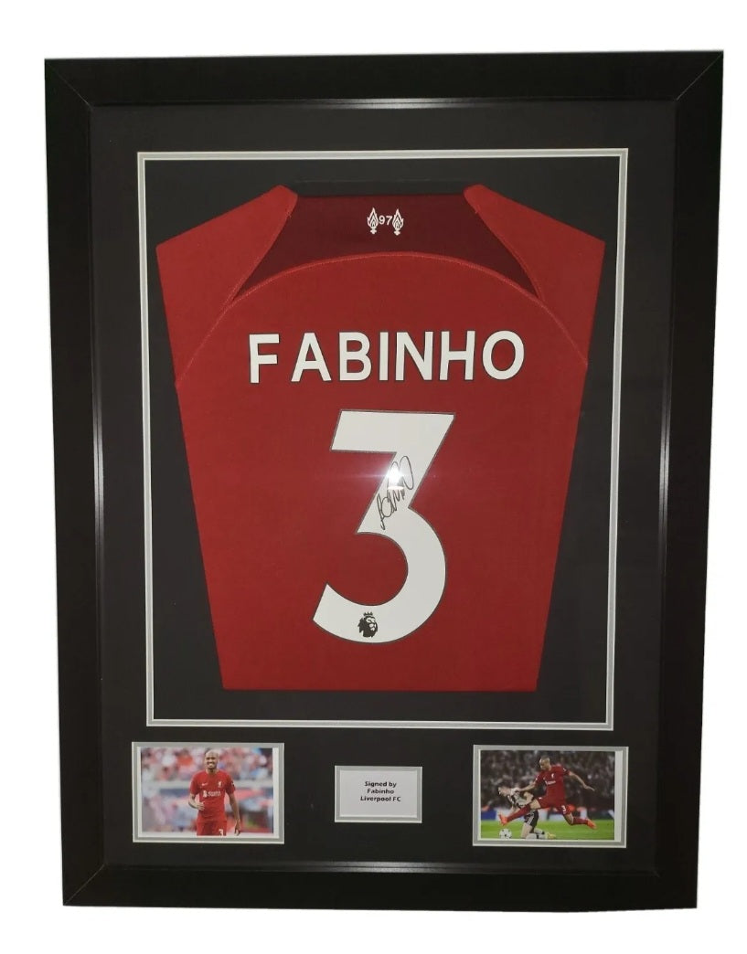 Fabinho Signed Liverpool FC Home 2022/2023 Framed Shirt with COA
