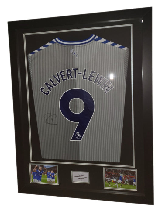 Dominic Calvert-Lewin Hand Signed Everton 3rd 2023/24 Framed Shirt