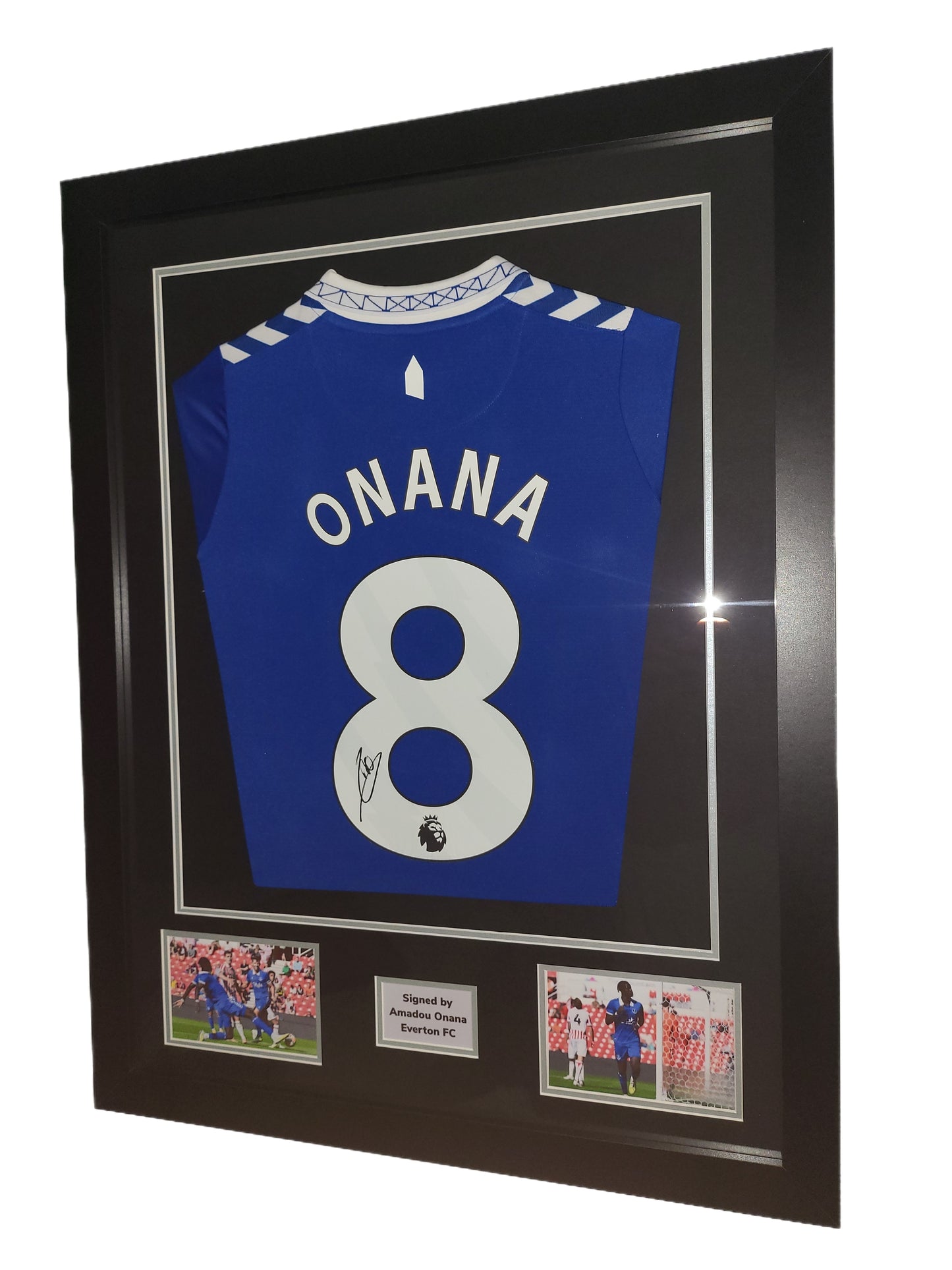 Onana Hand Signed Everton Home 2023/24 Framed Shirt