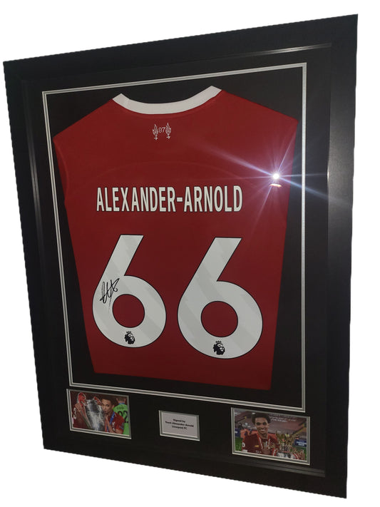 Trent Alexander-Arnold Hand Signed Liverpool FC Home 2023/2024 Framed Shirt with COA