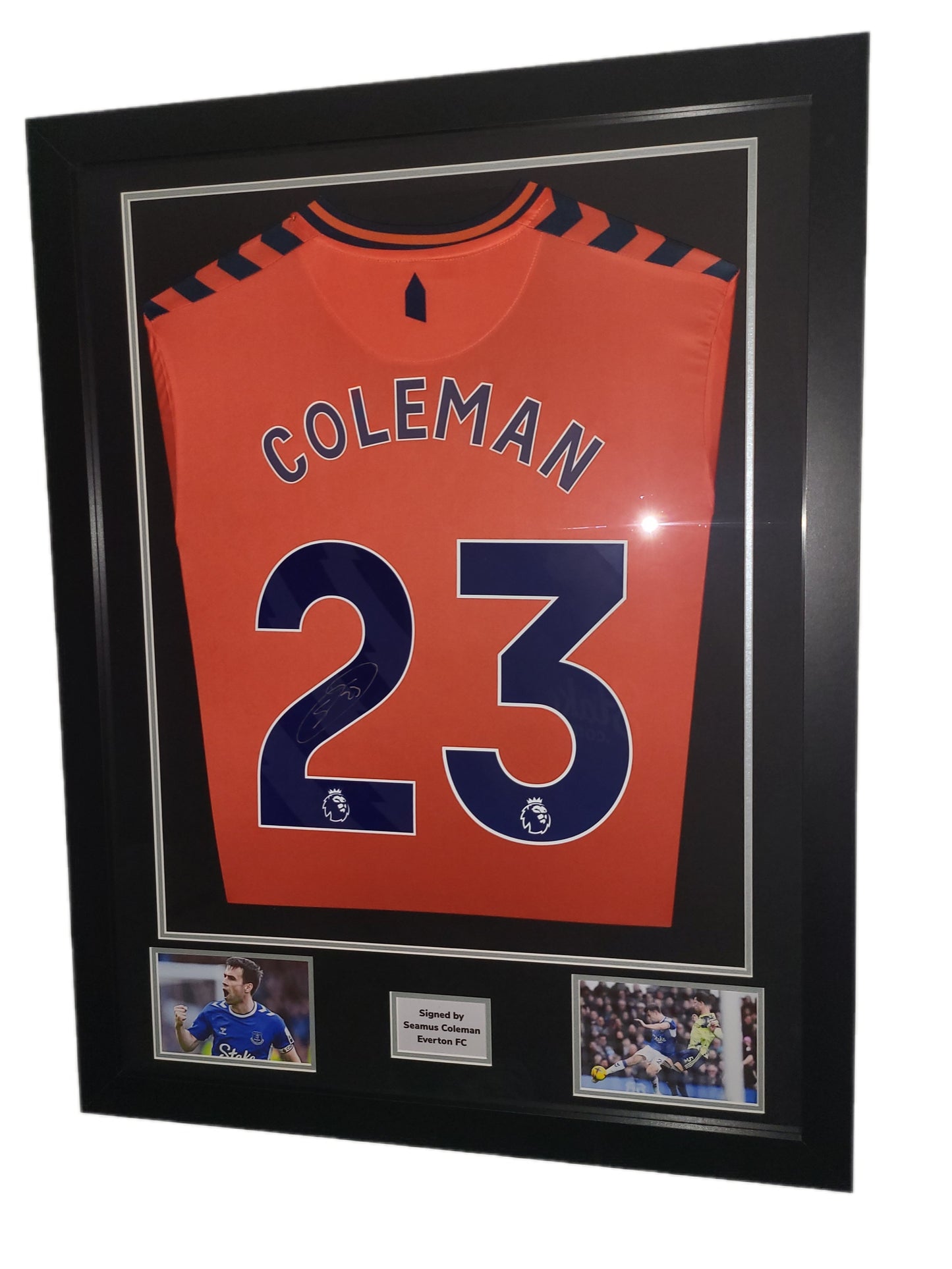 Seamus Coleman Hand Signed Everton Away 2023/24 Framed Shirt