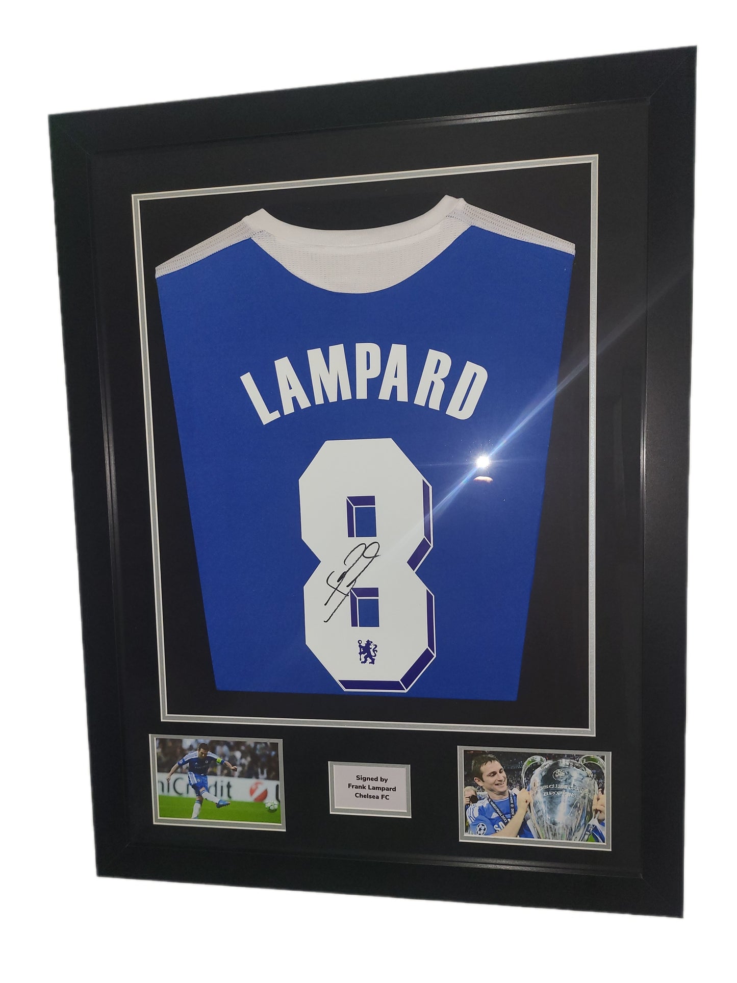 Frank Lampard signed Chelsea 2012 Champions League Framed Shirt with COA