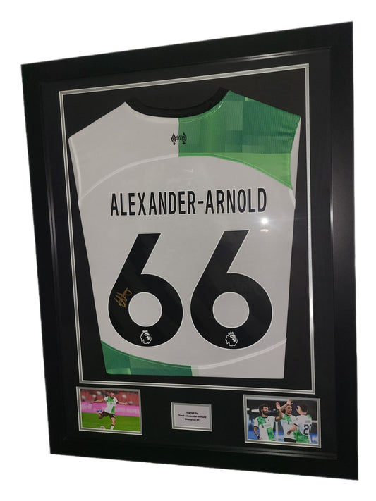 Trent Alexander-Arnold Hand Signed Liverpool FC Away 2023/2024 Framed Shirt with COA