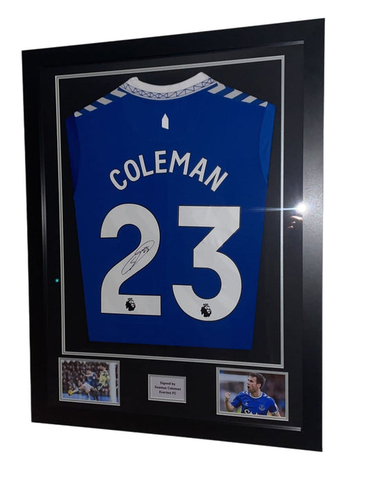 Seamus Coleman Hand Signed Everton Home 2023/24 Framed Shirt