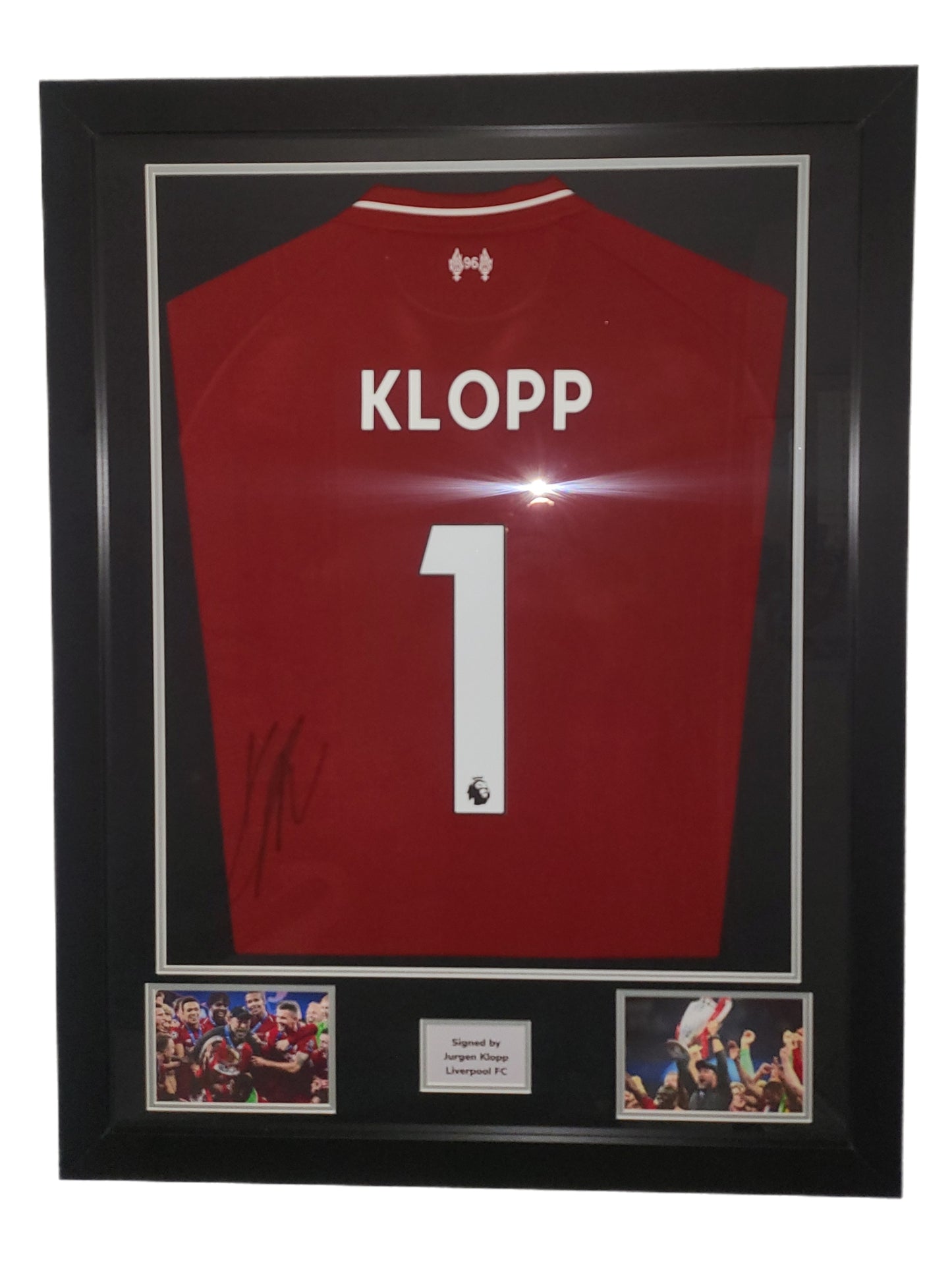 Jurgen Klopp Hand Signed Liverpool 2018/19 Champions League Framed Shirt with COA