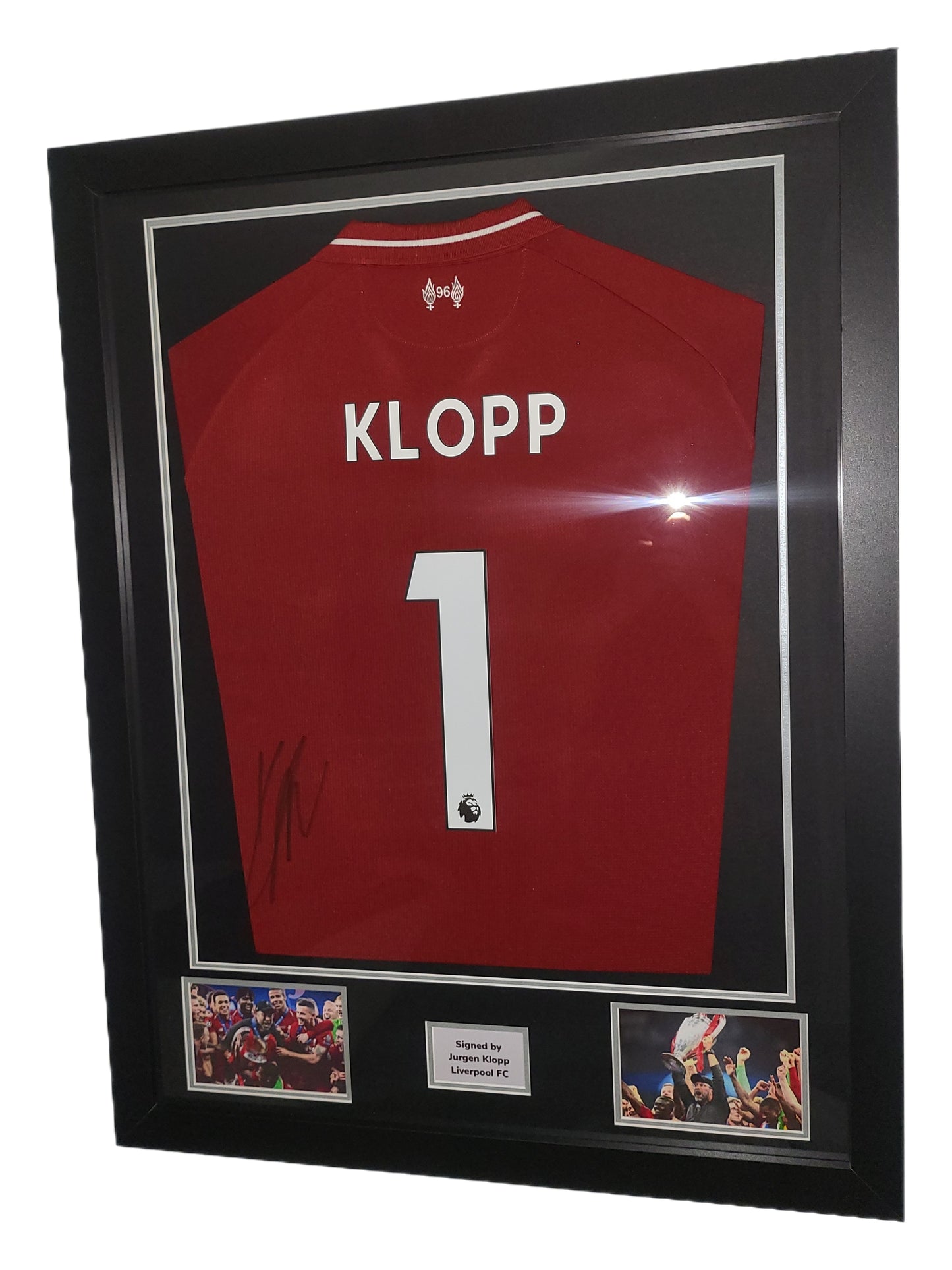 Jurgen Klopp Hand Signed Liverpool 2018/19 Champions League Framed Shirt with COA