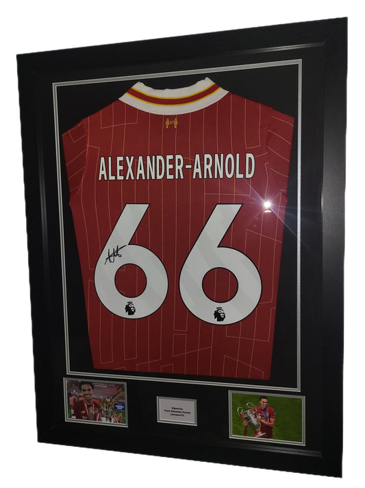 Trent Alexander-Arnold Hand Signed Liverpool Home 2024/2025 Framed Shirt with COA