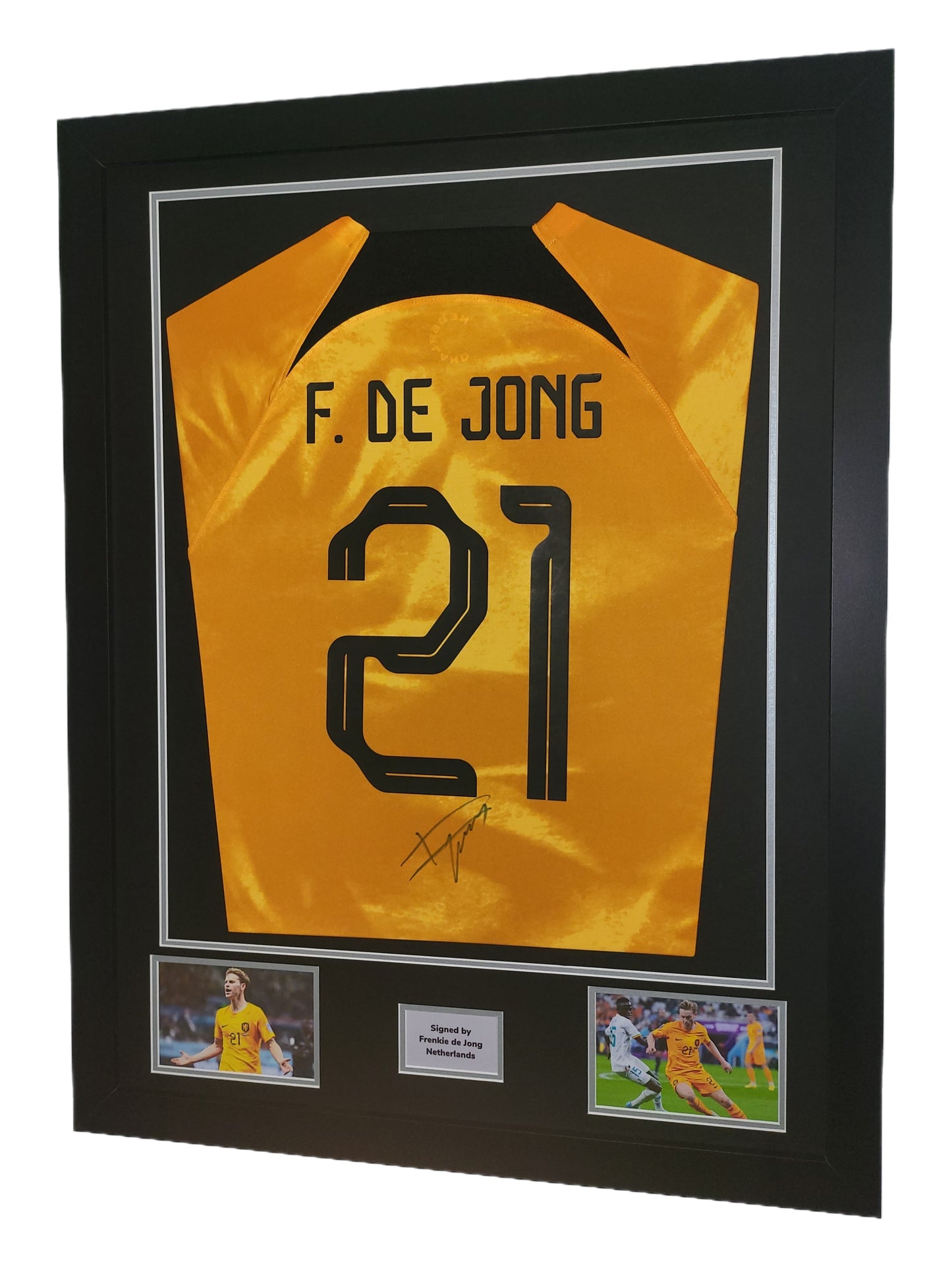 Frankie de Jong Hand Signed Holland Framed Shirt with COA