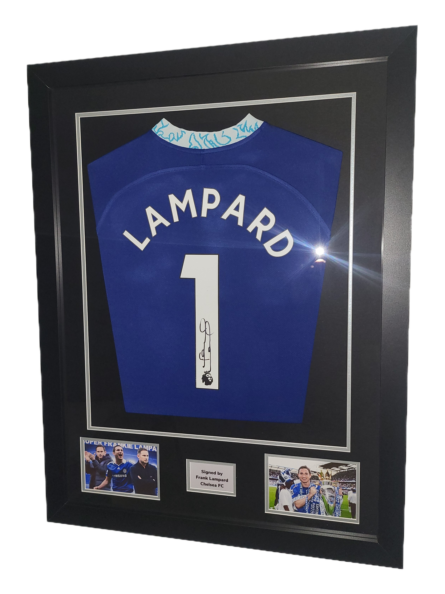 Frank Lampard signed Chelsea FC Framed Shirt with COA