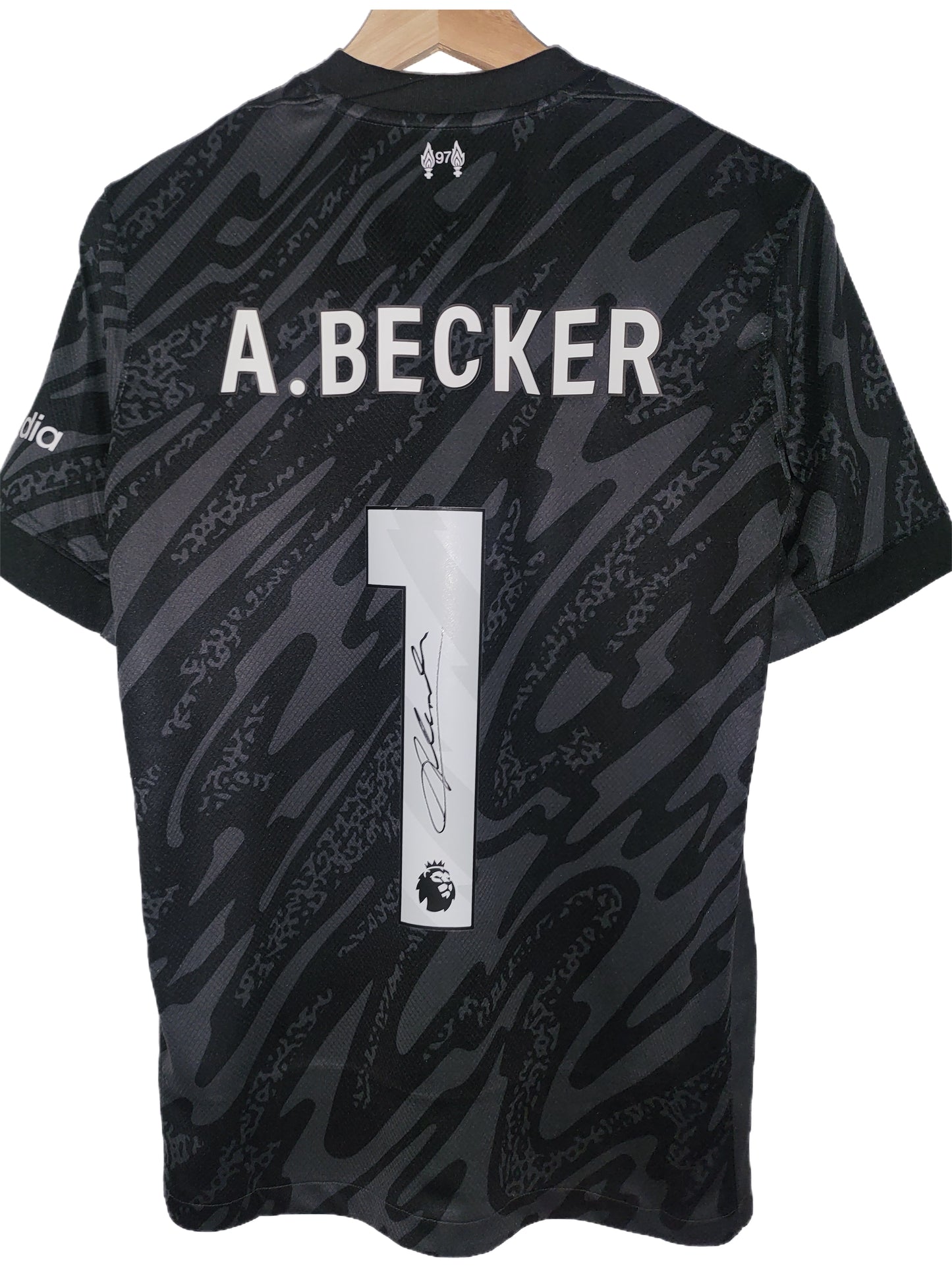 Alisson Becker Hand Signed Liverpool Black 2024/25 Framed Shirt with COA