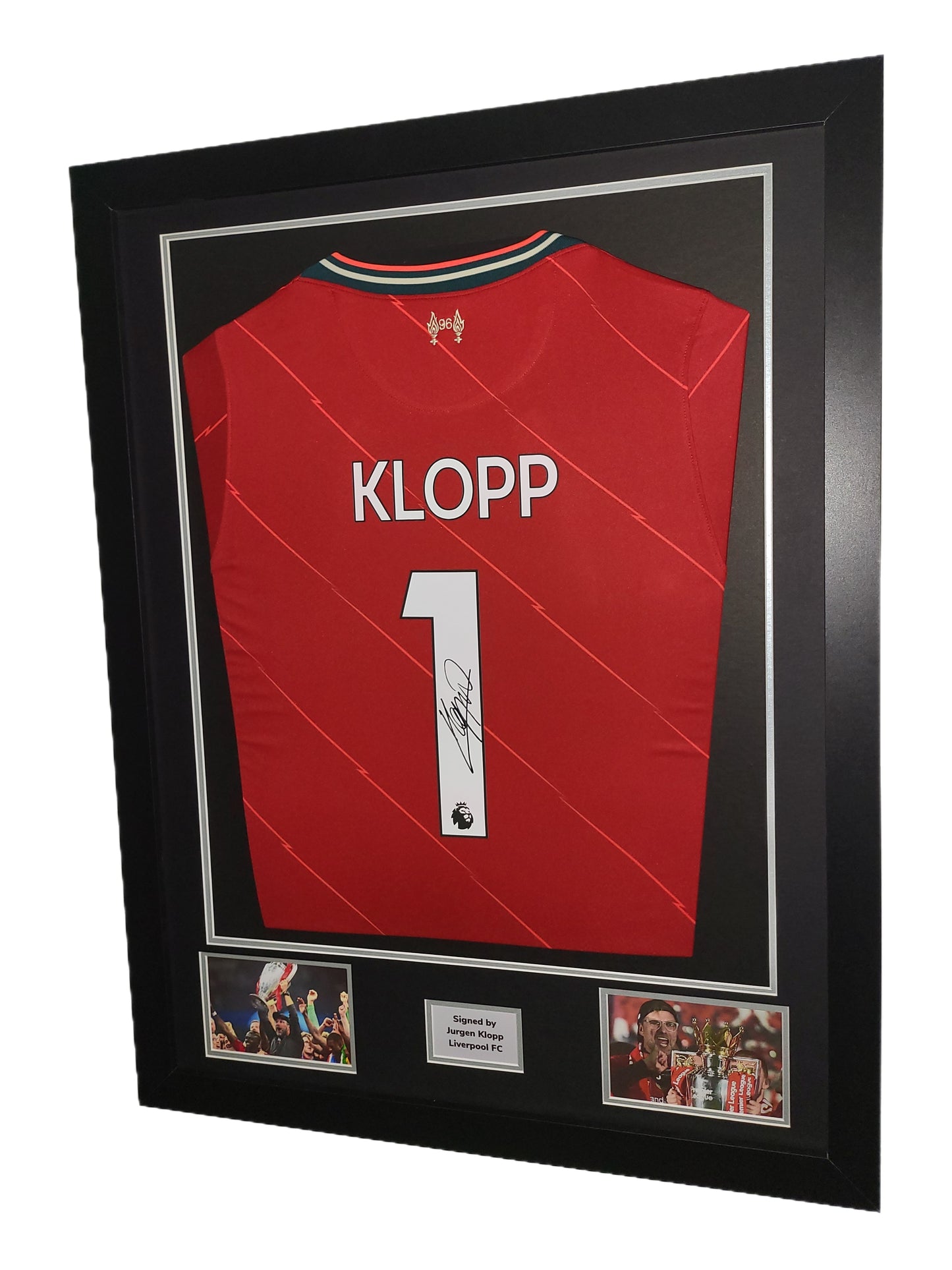 Jurgen Klopp Hand Signed Liverpool Home 2021/22 Framed Shirt with COA