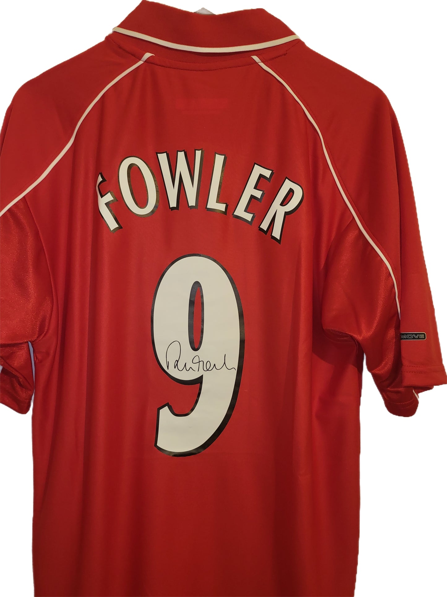 Robbie Fowler Hand Signed Liverpool Home 2000/2001 Framed Shirt with COA