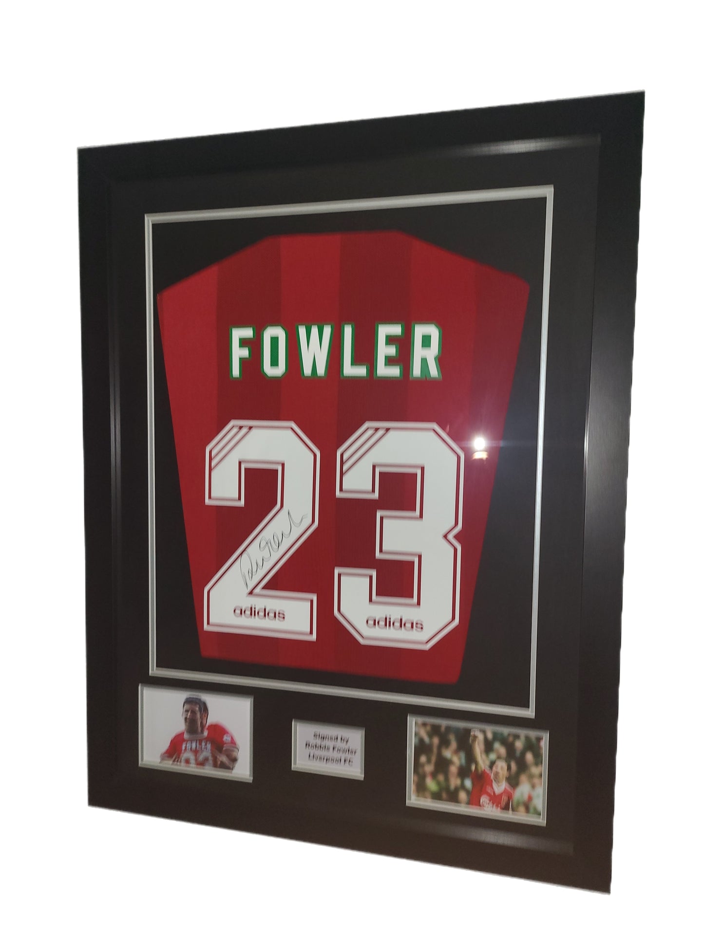 Robbie Fowler Hand Signed Liverpool Home 1993 Framed Shirt with COA