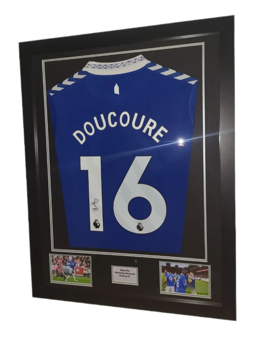 Abdoulaye Doucouré Everton 2023/24 Framed Shirt