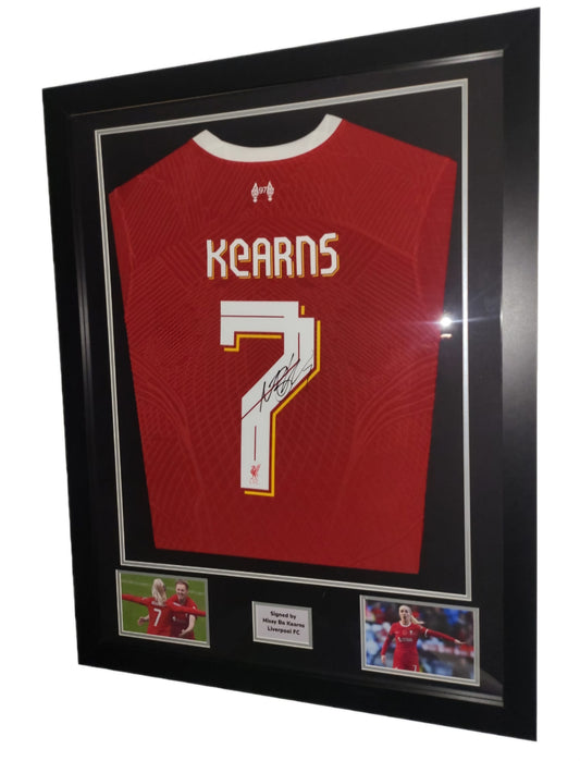 Missy Bo Kearns Hand Signed Liverpool FC Home 2023/2024 Framed Shirt with Club numbers and COA