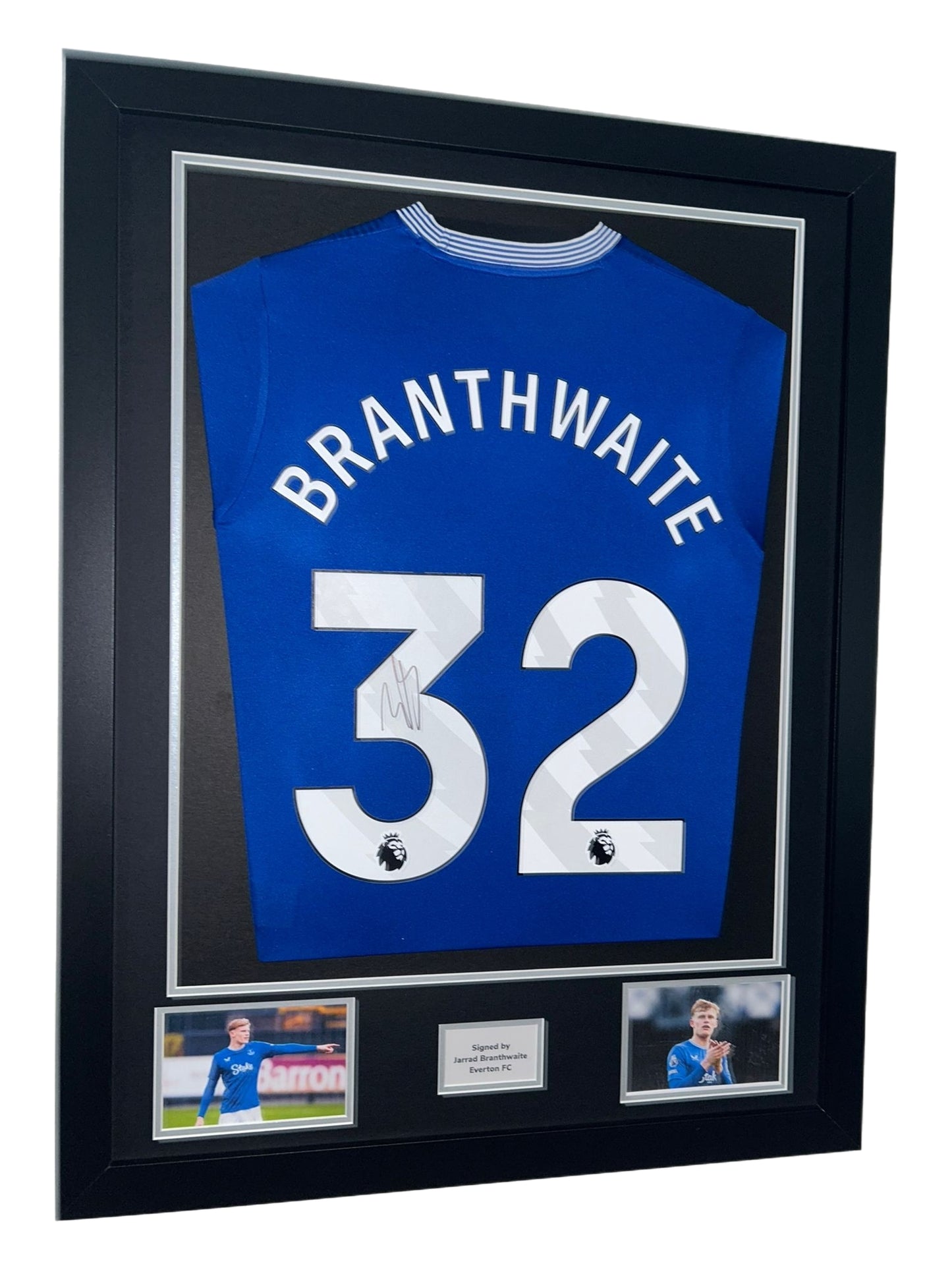 Jarrod Branthwaite Hand Signed Everton Home 2024/25 Framed Shirt with COA