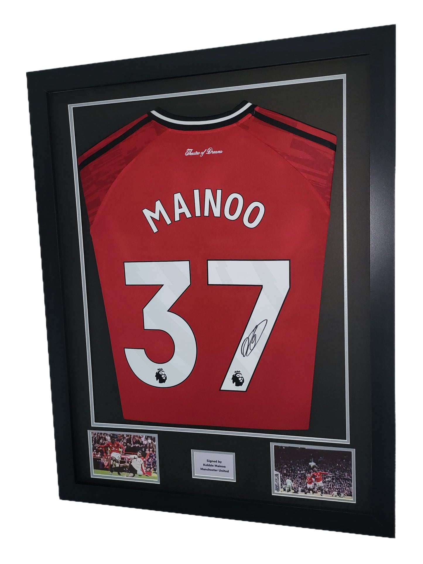 Kobbie Mainoo Hand Signed Manchester United Home 2025/26 Framed Shirt with COA