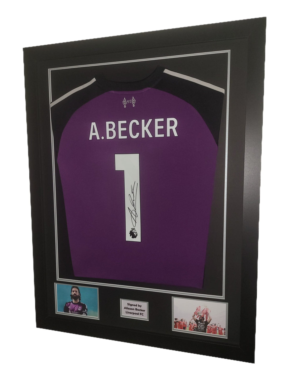 Alisson Becker Hand Signed Liverpool Purple 2026/27 Framed Shirt with COA