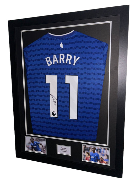Thierno Barry Hand Signed Everton Home 2025/26 Framed Shirt