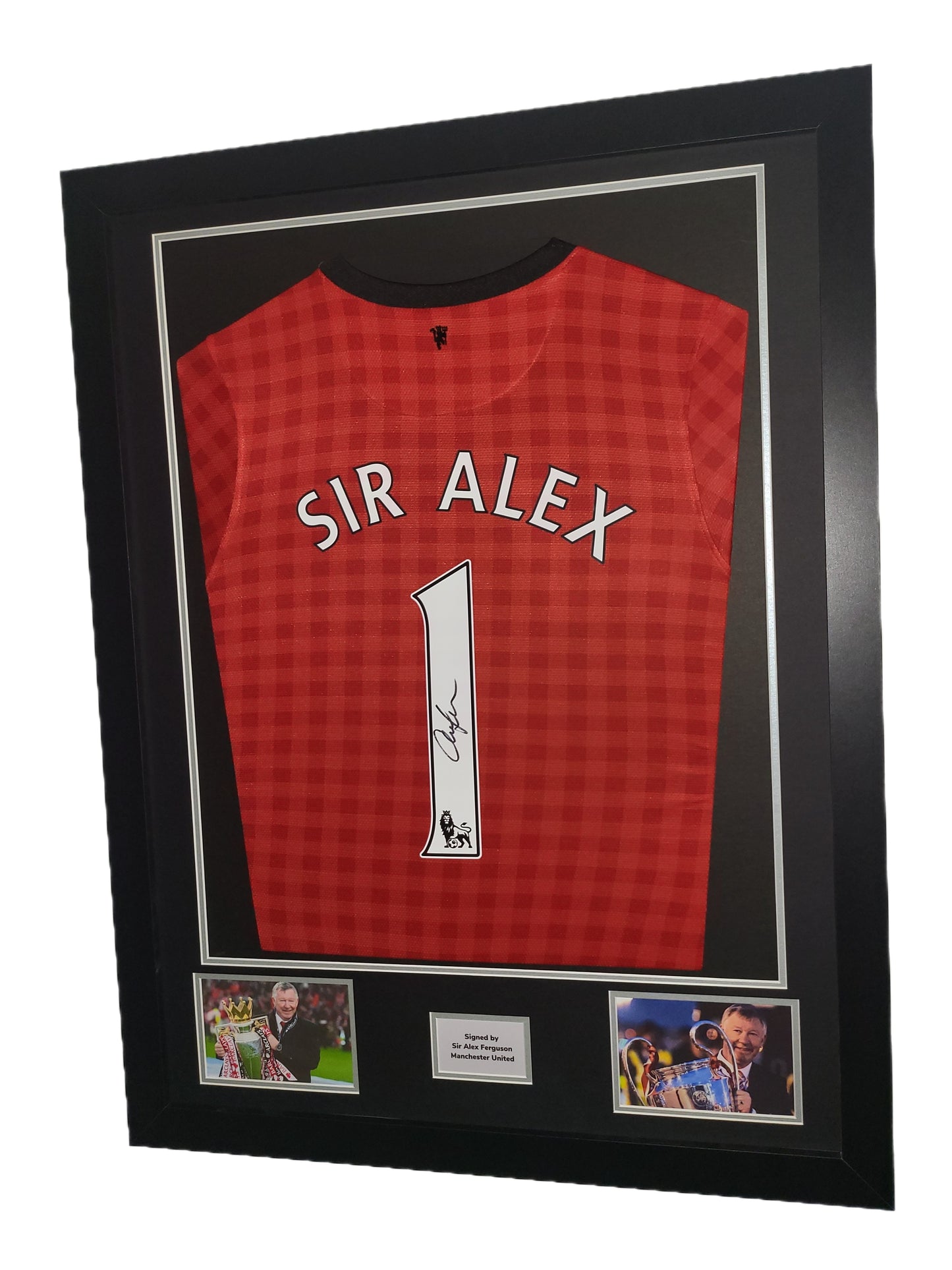 Sir Alex Ferguson Hand Signed Manchester United Home Premier League Winning Framed Shirt with COA