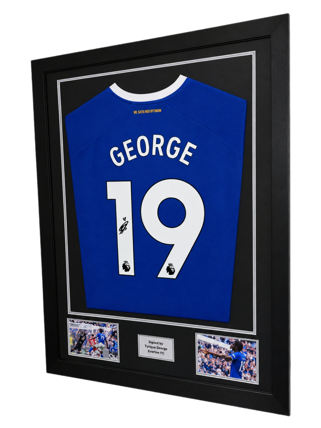 Tyrique George Hand Signed Everton Home 2026/27 Framed Shirt