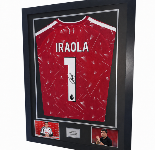Andoni Iraola Signed Liverpool Home 2026/27 Framed Shirt with COA