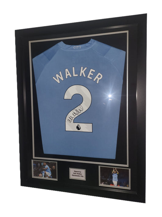 Kyle Walker Manchester City 2023/24 signed Framed Shirt with COA